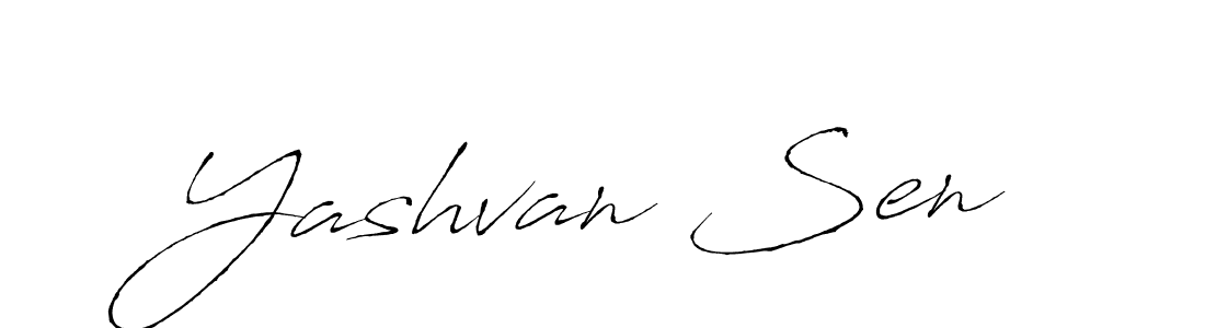 How to make Yashvan Sen name signature. Use Antro_Vectra style for creating short signs online. This is the latest handwritten sign. Yashvan Sen signature style 6 images and pictures png