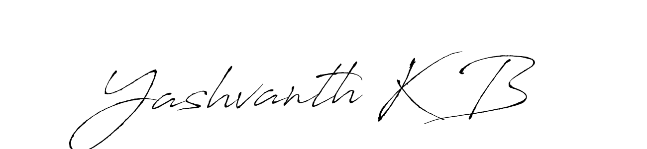 It looks lik you need a new signature style for name Yashvanth K B. Design unique handwritten (Antro_Vectra) signature with our free signature maker in just a few clicks. Yashvanth K B signature style 6 images and pictures png