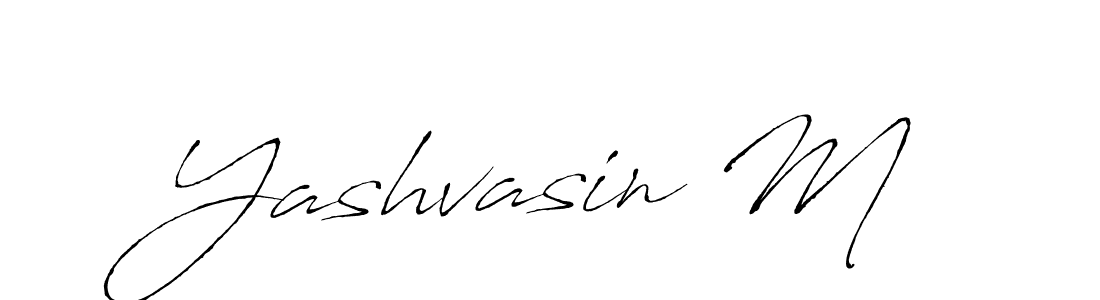 How to make Yashvasin M name signature. Use Antro_Vectra style for creating short signs online. This is the latest handwritten sign. Yashvasin M signature style 6 images and pictures png