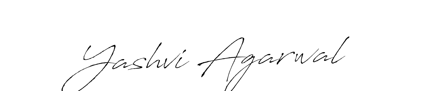 How to make Yashvi Agarwal name signature. Use Antro_Vectra style for creating short signs online. This is the latest handwritten sign. Yashvi Agarwal signature style 6 images and pictures png