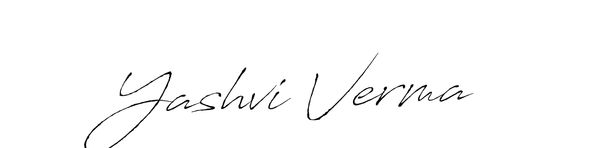 Design your own signature with our free online signature maker. With this signature software, you can create a handwritten (Antro_Vectra) signature for name Yashvi Verma. Yashvi Verma signature style 6 images and pictures png