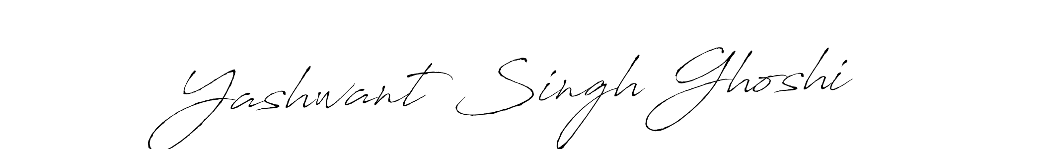 How to make Yashwant Singh Ghoshi name signature. Use Antro_Vectra style for creating short signs online. This is the latest handwritten sign. Yashwant Singh Ghoshi signature style 6 images and pictures png