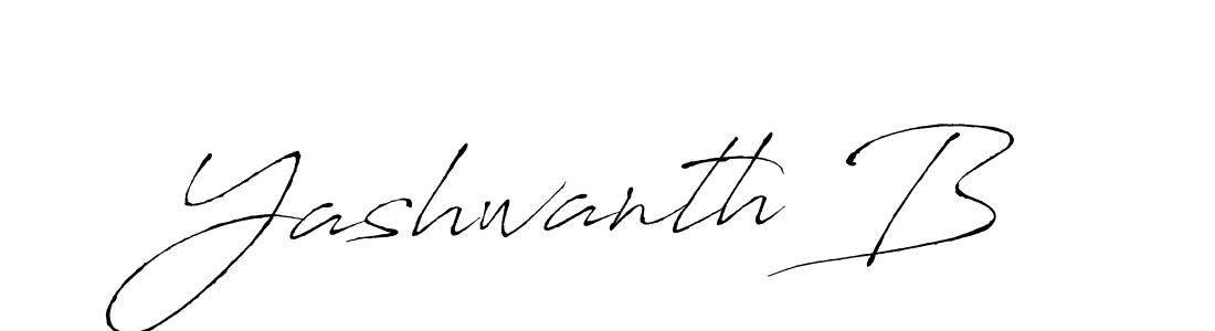 Yashwanth B stylish signature style. Best Handwritten Sign (Antro_Vectra) for my name. Handwritten Signature Collection Ideas for my name Yashwanth B. Yashwanth B signature style 6 images and pictures png