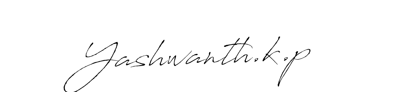 How to make Yashwanth.k.p name signature. Use Antro_Vectra style for creating short signs online. This is the latest handwritten sign. Yashwanth.k.p signature style 6 images and pictures png