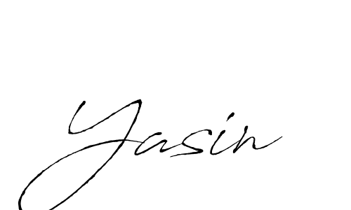 Use a signature maker to create a handwritten signature online. With this signature software, you can design (Antro_Vectra) your own signature for name Yasin. Yasin signature style 6 images and pictures png