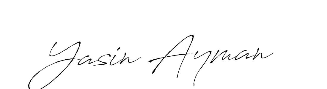 Make a beautiful signature design for name Yasin Ayman. With this signature (Antro_Vectra) style, you can create a handwritten signature for free. Yasin Ayman signature style 6 images and pictures png