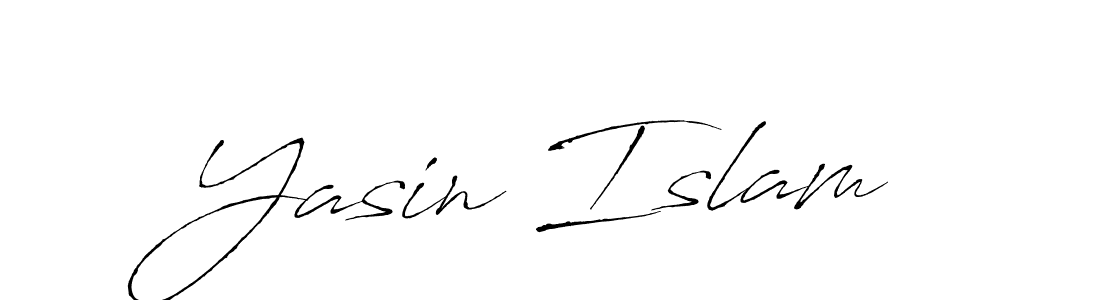 Yasin Islam stylish signature style. Best Handwritten Sign (Antro_Vectra) for my name. Handwritten Signature Collection Ideas for my name Yasin Islam. Yasin Islam signature style 6 images and pictures png