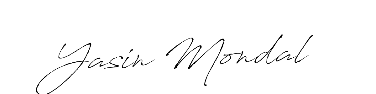 Create a beautiful signature design for name Yasin Mondal. With this signature (Antro_Vectra) fonts, you can make a handwritten signature for free. Yasin Mondal signature style 6 images and pictures png