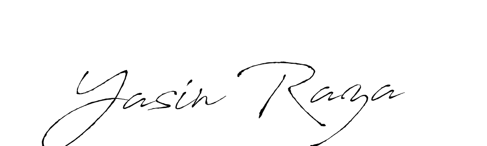 How to make Yasin Raza name signature. Use Antro_Vectra style for creating short signs online. This is the latest handwritten sign. Yasin Raza signature style 6 images and pictures png