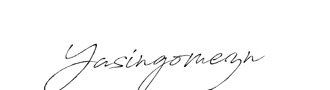 Antro_Vectra is a professional signature style that is perfect for those who want to add a touch of class to their signature. It is also a great choice for those who want to make their signature more unique. Get Yasingomezn name to fancy signature for free. Yasingomezn signature style 6 images and pictures png