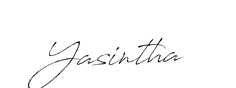 Create a beautiful signature design for name Yasintha. With this signature (Antro_Vectra) fonts, you can make a handwritten signature for free. Yasintha signature style 6 images and pictures png