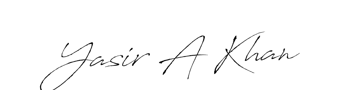 Also we have Yasir A Khan name is the best signature style. Create professional handwritten signature collection using Antro_Vectra autograph style. Yasir A Khan signature style 6 images and pictures png