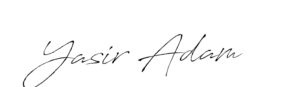 How to make Yasir Adam name signature. Use Antro_Vectra style for creating short signs online. This is the latest handwritten sign. Yasir Adam signature style 6 images and pictures png