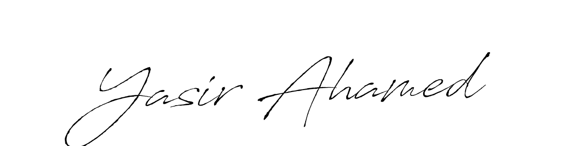 The best way (Antro_Vectra) to make a short signature is to pick only two or three words in your name. The name Yasir Ahamed include a total of six letters. For converting this name. Yasir Ahamed signature style 6 images and pictures png
