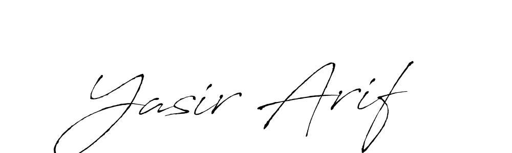 Design your own signature with our free online signature maker. With this signature software, you can create a handwritten (Antro_Vectra) signature for name Yasir Arif. Yasir Arif signature style 6 images and pictures png