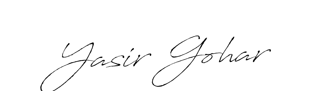 Also we have Yasir Gohar name is the best signature style. Create professional handwritten signature collection using Antro_Vectra autograph style. Yasir Gohar signature style 6 images and pictures png