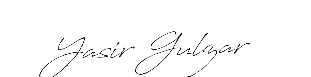 Create a beautiful signature design for name Yasir Gulzar. With this signature (Antro_Vectra) fonts, you can make a handwritten signature for free. Yasir Gulzar signature style 6 images and pictures png