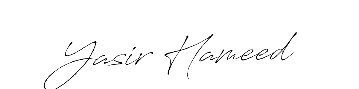 Create a beautiful signature design for name Yasir Hameed. With this signature (Antro_Vectra) fonts, you can make a handwritten signature for free. Yasir Hameed signature style 6 images and pictures png