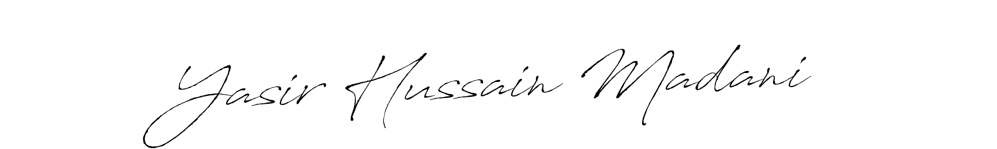 Make a beautiful signature design for name Yasir Hussain Madani. Use this online signature maker to create a handwritten signature for free. Yasir Hussain Madani signature style 6 images and pictures png