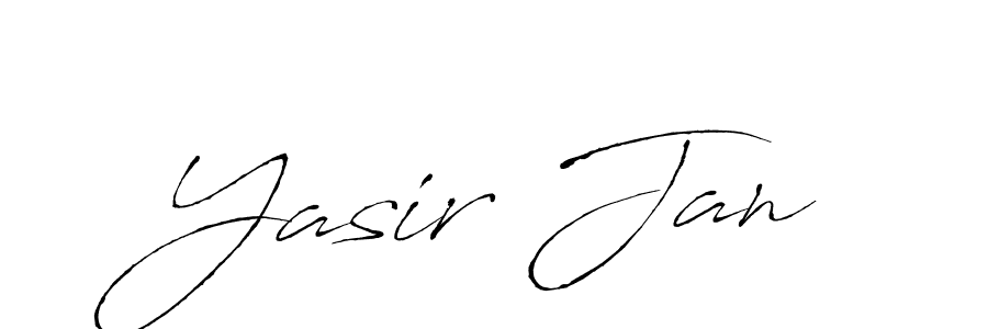 Yasir Jan stylish signature style. Best Handwritten Sign (Antro_Vectra) for my name. Handwritten Signature Collection Ideas for my name Yasir Jan. Yasir Jan signature style 6 images and pictures png