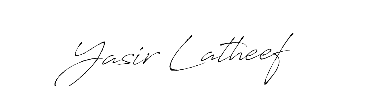 Use a signature maker to create a handwritten signature online. With this signature software, you can design (Antro_Vectra) your own signature for name Yasir Latheef. Yasir Latheef signature style 6 images and pictures png