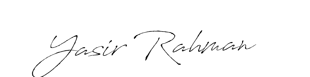 How to make Yasir Rahman name signature. Use Antro_Vectra style for creating short signs online. This is the latest handwritten sign. Yasir Rahman signature style 6 images and pictures png