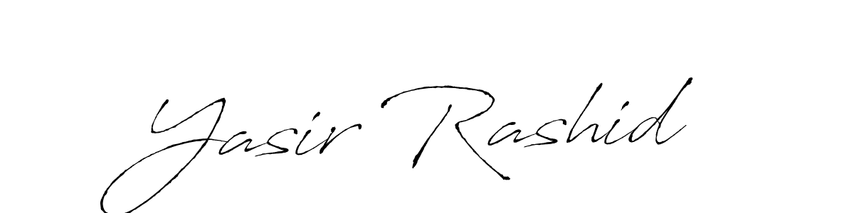 Create a beautiful signature design for name Yasir Rashid. With this signature (Antro_Vectra) fonts, you can make a handwritten signature for free. Yasir Rashid signature style 6 images and pictures png