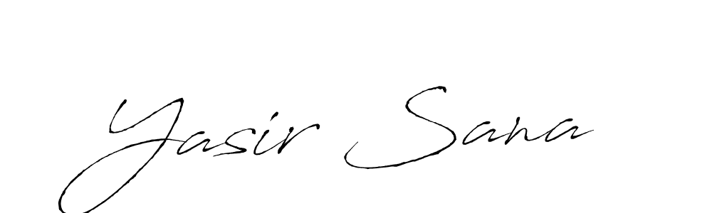 Make a beautiful signature design for name Yasir Sana. Use this online signature maker to create a handwritten signature for free. Yasir Sana signature style 6 images and pictures png