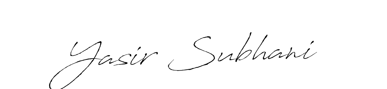 Make a beautiful signature design for name Yasir Subhani. Use this online signature maker to create a handwritten signature for free. Yasir Subhani signature style 6 images and pictures png