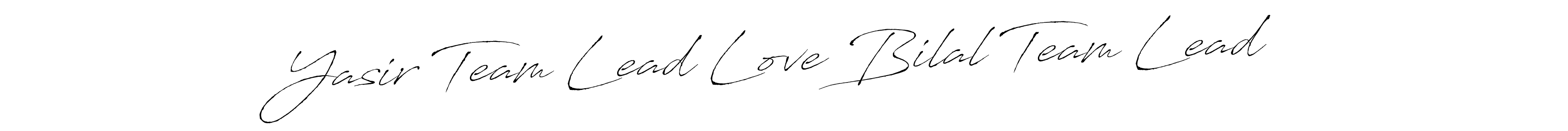 Make a beautiful signature design for name Yasir Team Lead Love Bilal Team Lead. With this signature (Antro_Vectra) style, you can create a handwritten signature for free. Yasir Team Lead Love Bilal Team Lead signature style 6 images and pictures png