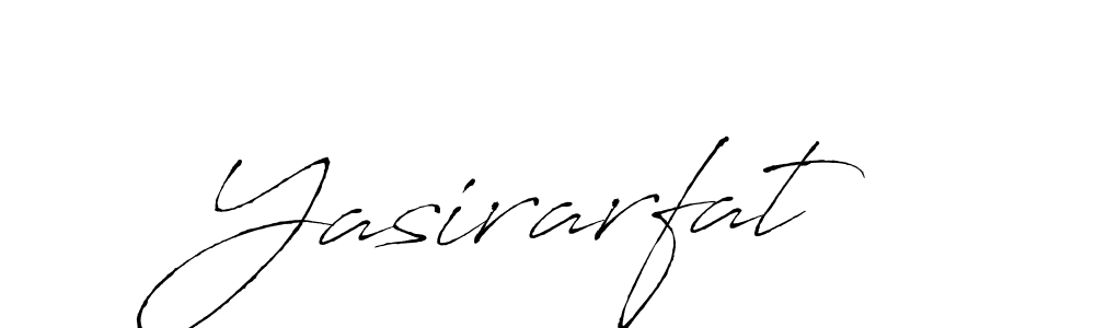 Design your own signature with our free online signature maker. With this signature software, you can create a handwritten (Antro_Vectra) signature for name Yasirarfat. Yasirarfat signature style 6 images and pictures png