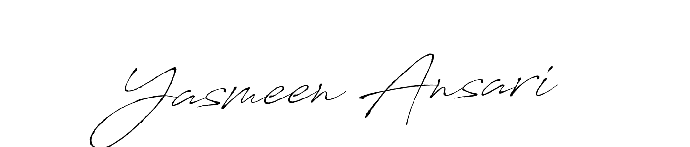 Make a beautiful signature design for name Yasmeen Ansari. With this signature (Antro_Vectra) style, you can create a handwritten signature for free. Yasmeen Ansari signature style 6 images and pictures png