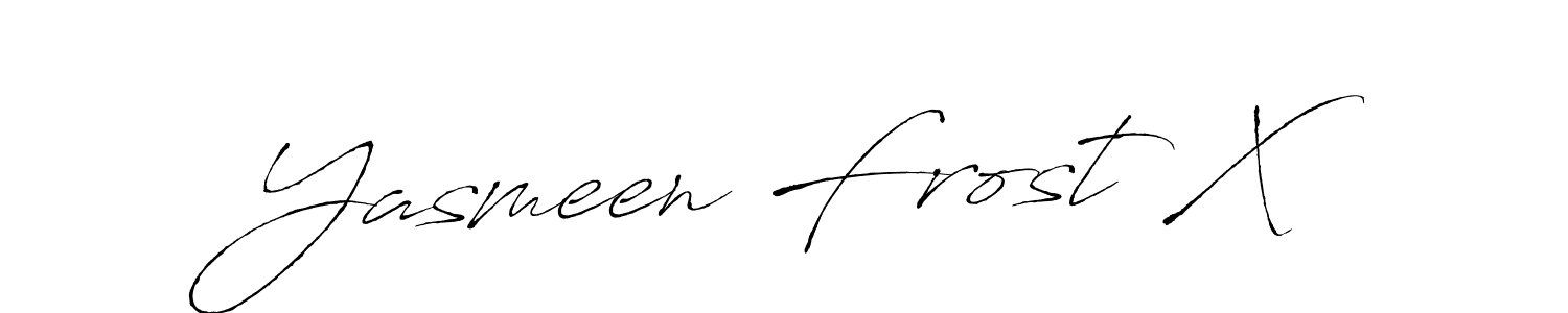 Also we have Yasmeen Frost X name is the best signature style. Create professional handwritten signature collection using Antro_Vectra autograph style. Yasmeen Frost X signature style 6 images and pictures png