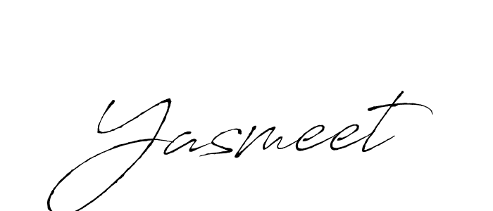 How to make Yasmeet name signature. Use Antro_Vectra style for creating short signs online. This is the latest handwritten sign. Yasmeet signature style 6 images and pictures png