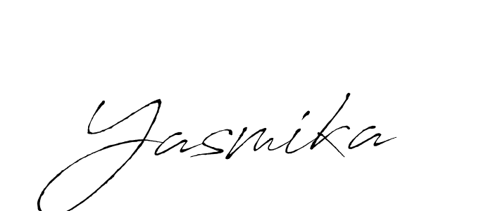 The best way (Antro_Vectra) to make a short signature is to pick only two or three words in your name. The name Yasmika include a total of six letters. For converting this name. Yasmika signature style 6 images and pictures png