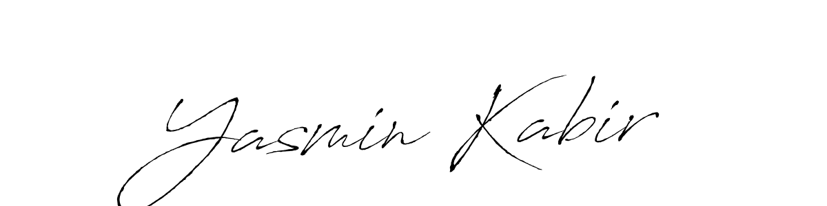 Make a beautiful signature design for name Yasmin Kabir. With this signature (Antro_Vectra) style, you can create a handwritten signature for free. Yasmin Kabir signature style 6 images and pictures png