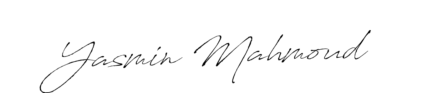 Also we have Yasmin Mahmoud name is the best signature style. Create professional handwritten signature collection using Antro_Vectra autograph style. Yasmin Mahmoud signature style 6 images and pictures png