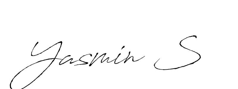 Similarly Antro_Vectra is the best handwritten signature design. Signature creator online .You can use it as an online autograph creator for name Yasmin S. Yasmin S signature style 6 images and pictures png