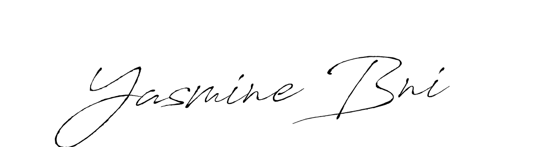 Also we have Yasmine Bni name is the best signature style. Create professional handwritten signature collection using Antro_Vectra autograph style. Yasmine Bni signature style 6 images and pictures png
