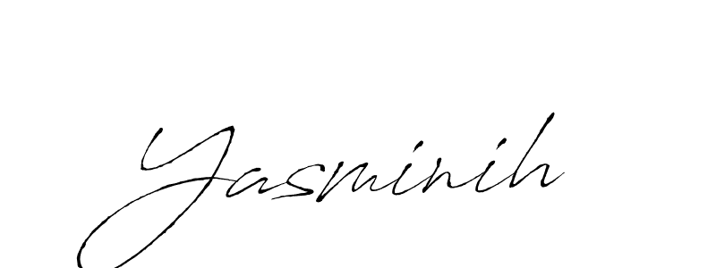 Design your own signature with our free online signature maker. With this signature software, you can create a handwritten (Antro_Vectra) signature for name Yasminih. Yasminih signature style 6 images and pictures png