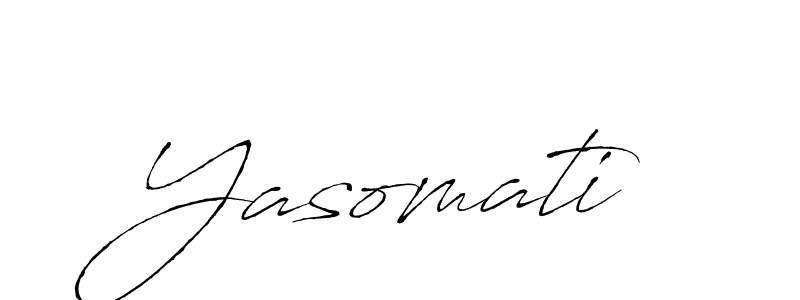 Make a beautiful signature design for name Yasomati. With this signature (Antro_Vectra) style, you can create a handwritten signature for free. Yasomati signature style 6 images and pictures png