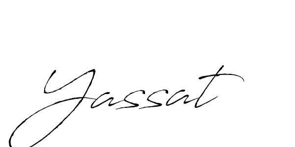 Use a signature maker to create a handwritten signature online. With this signature software, you can design (Antro_Vectra) your own signature for name Yassat. Yassat signature style 6 images and pictures png