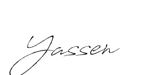 Create a beautiful signature design for name Yassen. With this signature (Antro_Vectra) fonts, you can make a handwritten signature for free. Yassen signature style 6 images and pictures png