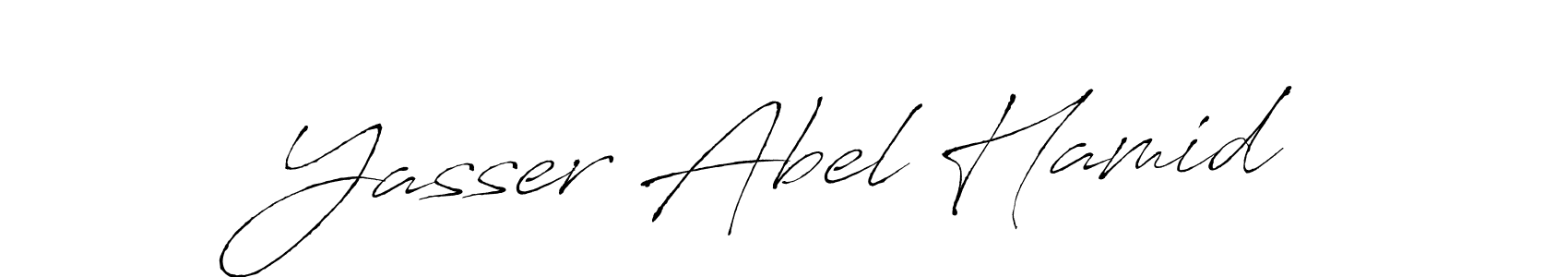 Make a beautiful signature design for name Yasser Abel Hamid. Use this online signature maker to create a handwritten signature for free. Yasser Abel Hamid signature style 6 images and pictures png