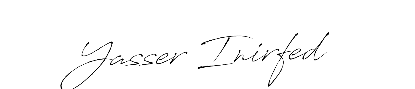 Make a beautiful signature design for name Yasser Inirfed. Use this online signature maker to create a handwritten signature for free. Yasser Inirfed signature style 6 images and pictures png