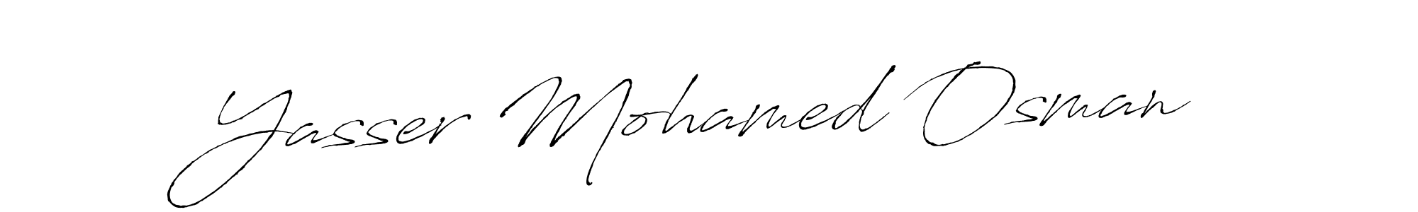 How to make Yasser Mohamed Osman signature? Antro_Vectra is a professional autograph style. Create handwritten signature for Yasser Mohamed Osman name. Yasser Mohamed Osman signature style 6 images and pictures png