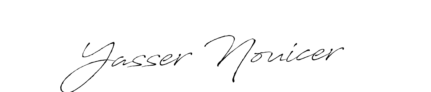 if you are searching for the best signature style for your name Yasser Nouicer. so please give up your signature search. here we have designed multiple signature styles  using Antro_Vectra. Yasser Nouicer signature style 6 images and pictures png