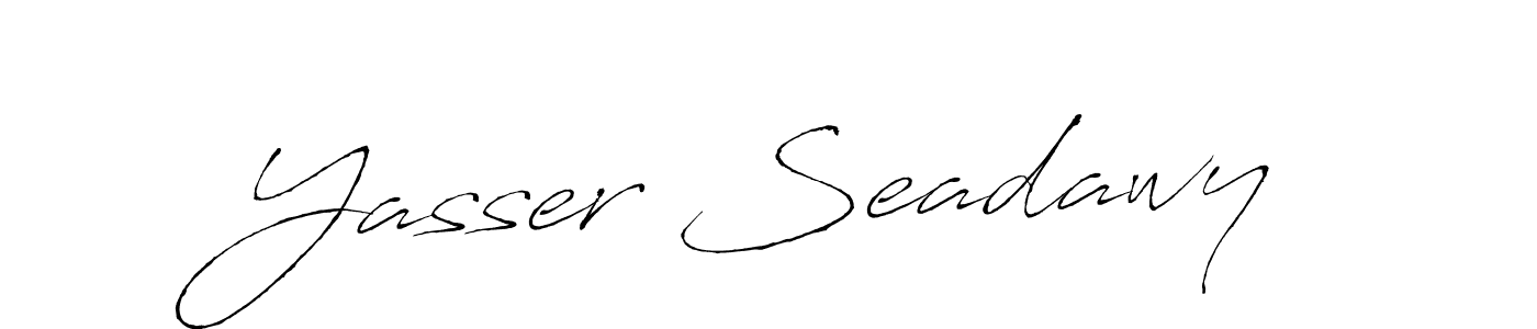 How to make Yasser Seadawy signature? Antro_Vectra is a professional autograph style. Create handwritten signature for Yasser Seadawy name. Yasser Seadawy signature style 6 images and pictures png