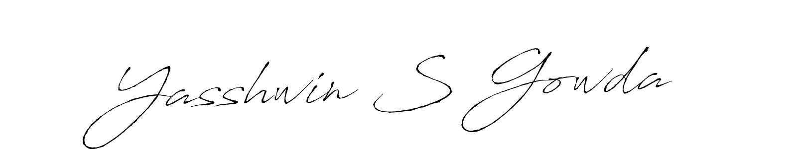 Use a signature maker to create a handwritten signature online. With this signature software, you can design (Antro_Vectra) your own signature for name Yasshwin S Gowda. Yasshwin S Gowda signature style 6 images and pictures png