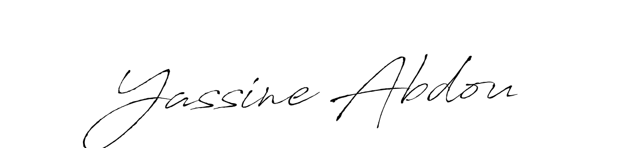 Make a beautiful signature design for name Yassine Abdou. With this signature (Antro_Vectra) style, you can create a handwritten signature for free. Yassine Abdou signature style 6 images and pictures png